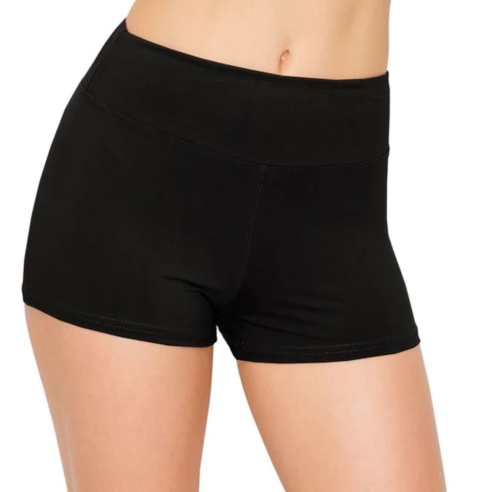 Silky Womens/Ladies Cotton Dance Shorts / Black